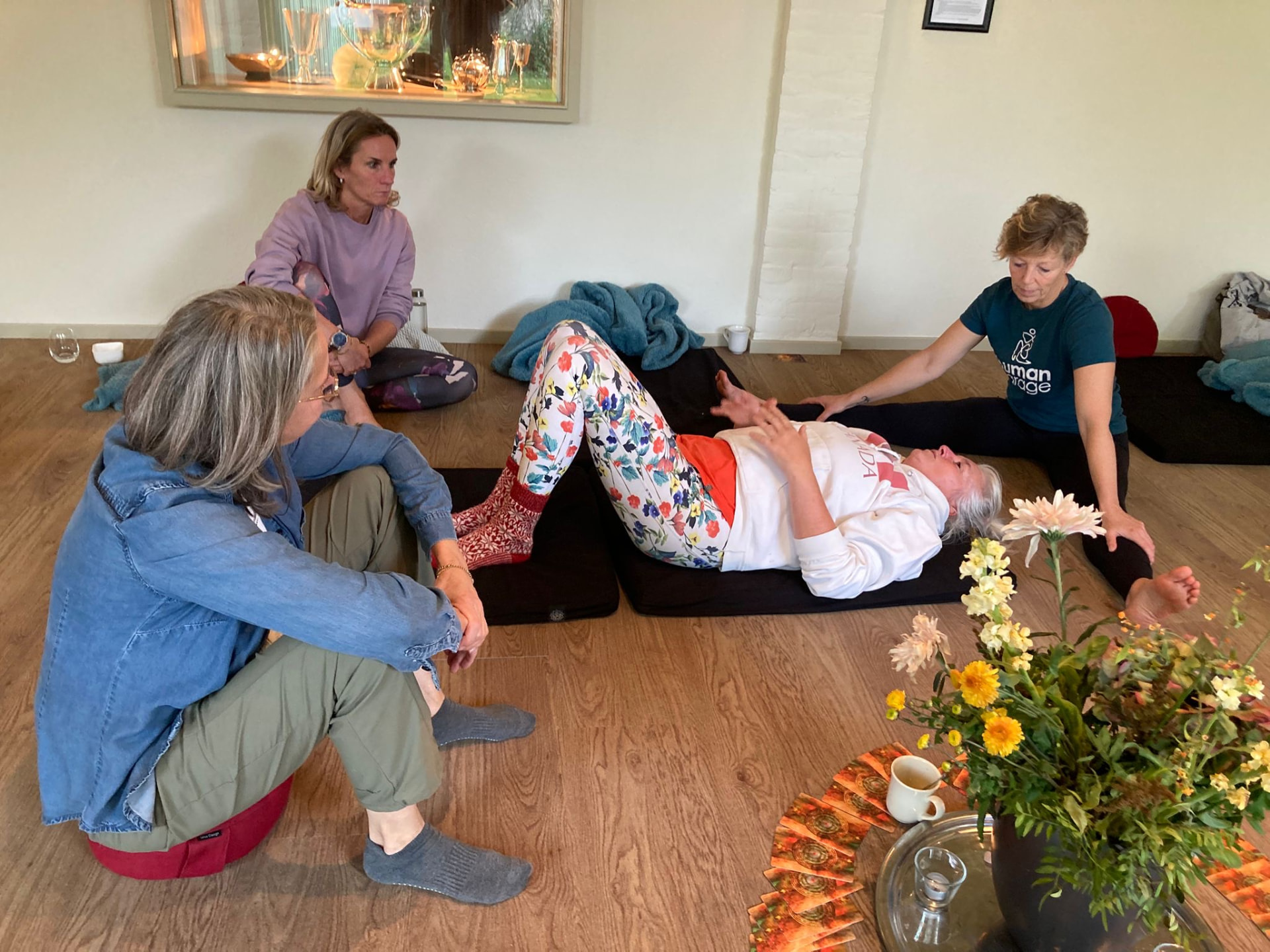 Hands-on oefening tijdens de retraite
